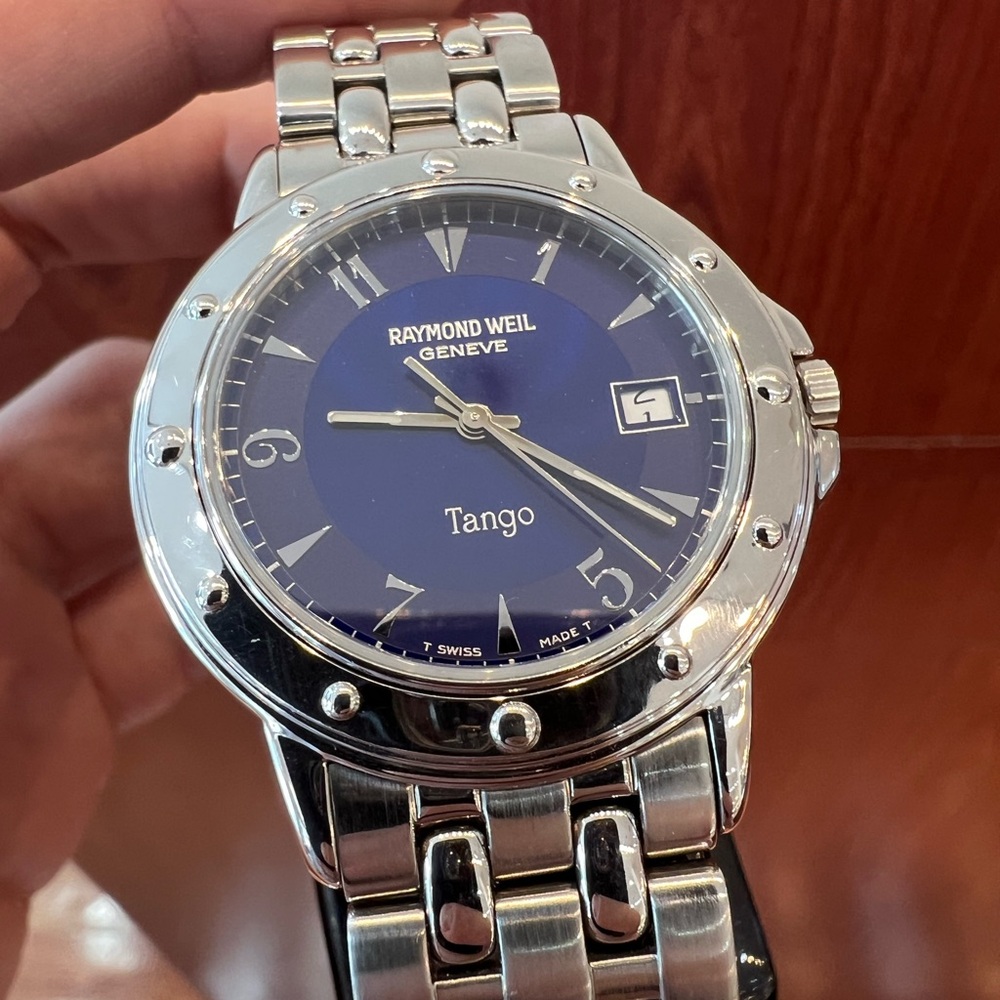 Raymond Weil 5560 Tango Collection Blue Dial Men’s Wristwatch Stainless Steel - Picture 8 of 8